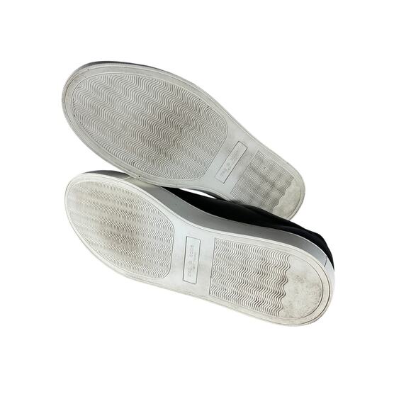 Rag & Bone 'Kent' Black Leather Embossed Two-Tone Sneakers Size 12 - Picture 7 of 7